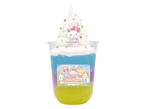Refresco de gelatina con crema del aniversario de Wish me mell