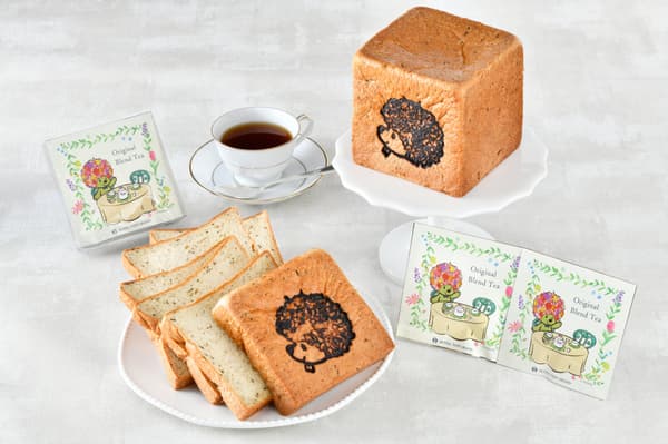 Honey Tea Bread with Garden Bear and Original Blend Tea with Garden Bear