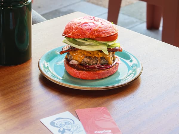 Caption by Hyatt Kabutocho Tokyo first anniversary burger