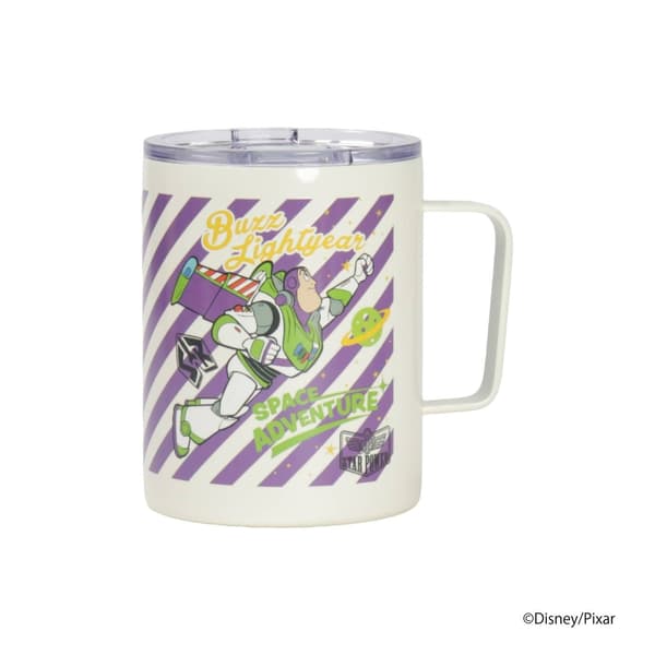 Taza de acero inoxidable con diseño de Buzz Lightyear, vista frontal