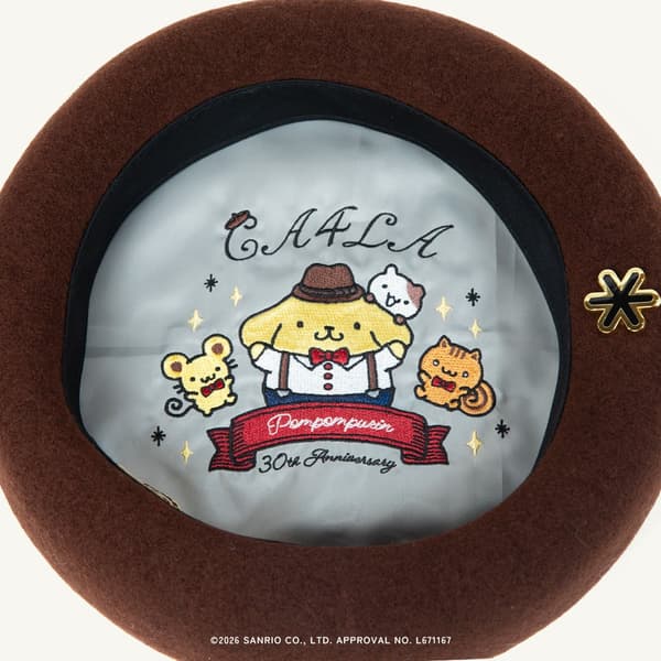 Pompompurin 30th Anniv. × CA4LA Beret
