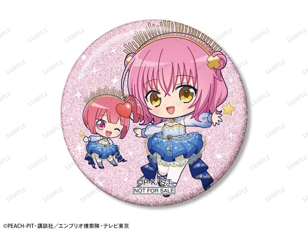 BOX purchase bonus – Amu Hinamori & Ran Chibi Character Starry Sky Dress & Starry Sky Suit ver. Glitter Can Badge event exclusive