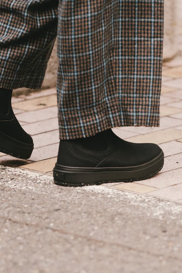 B/M Taobio boot sneaker in black, styled look