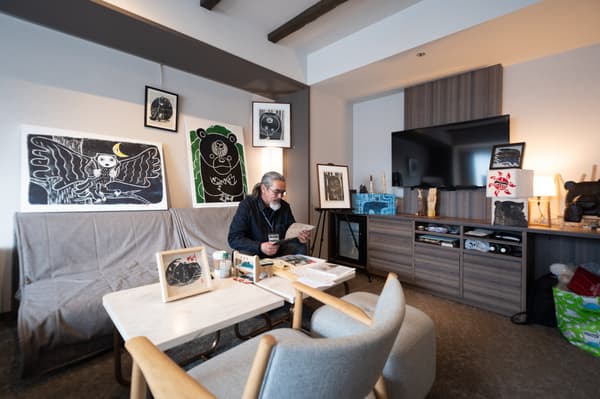 去年艺术展的场景