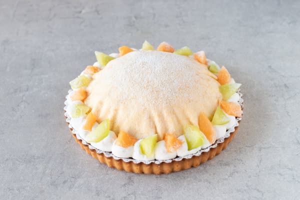 哈密瓜芒果千層塔