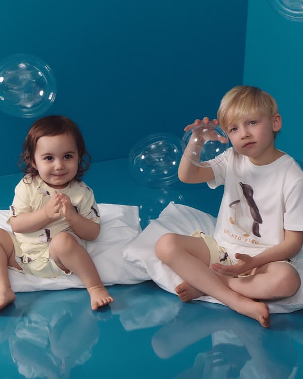 potong-jahit pria KOLEKSI SEA ANIMALS gelato pique