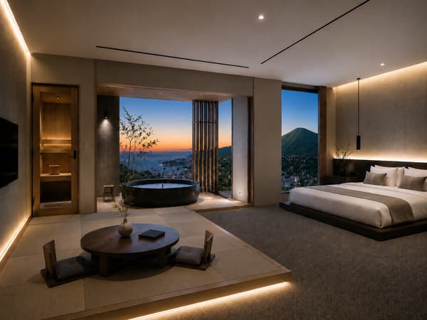 2F Japanese-Western Suite Room with Sauna and Semi-Outdoor Bath