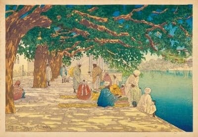 Shin-hanga work on display