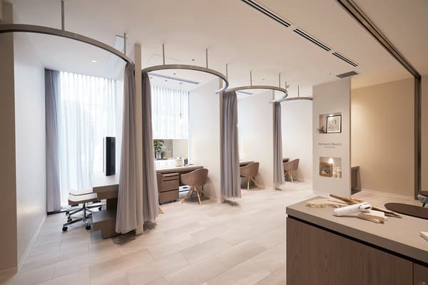 Private salon space at Panasonic Beauty Omotesando