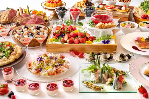 晚餐自助餐春季浆果系列菜单