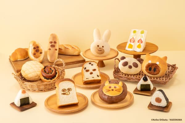 以面包和饭团为特色的美食菜单