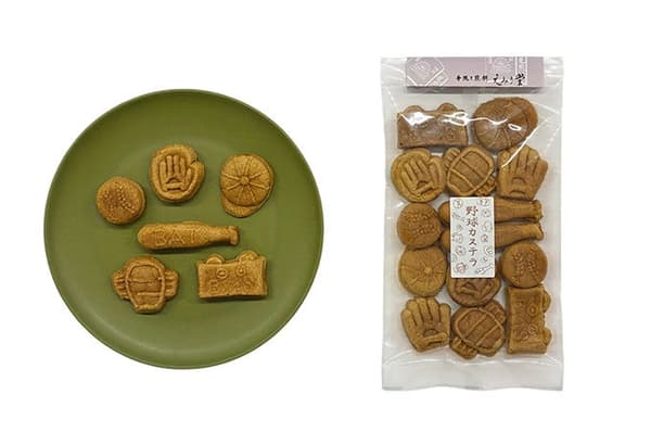Baseball-shaped castella