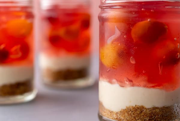 Verrine layered in a glass