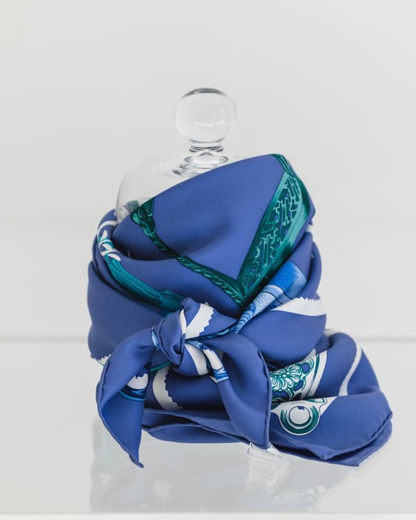 Vintage scarf showcase