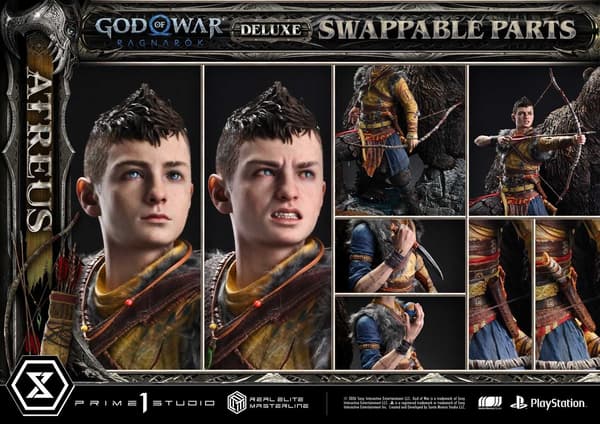 Atreus statue with head stand