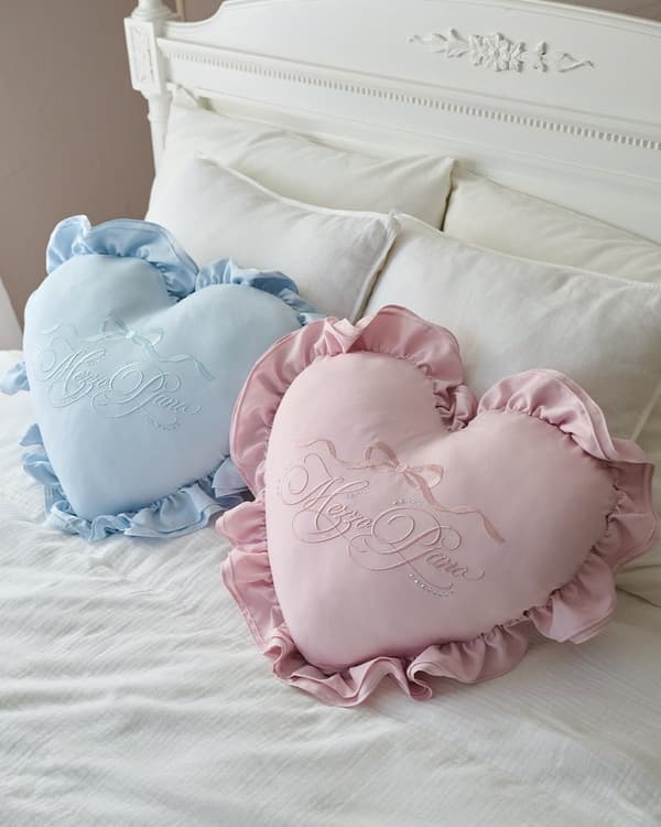 Sparkly Logo Heart Cushion and Candy Blanket