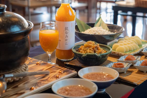 Breakfast featuring flavors of Kishu, Wakayama