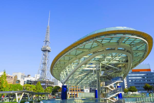 Oasis 21 is a multi-purpose facility (an elevated park) in Nagoya's Sakae district