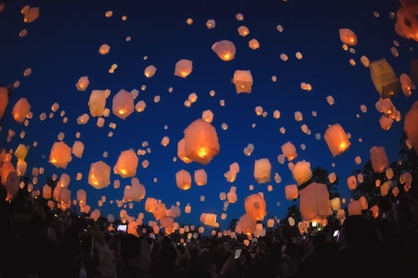 Each participant's wish is offered before the deity in a special Tanabata ritual that sends the prayers into the night sky.