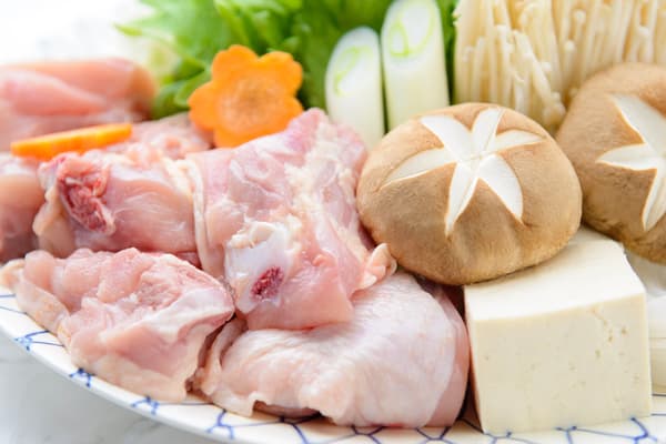 Hanamidori chicken, named for the color of its meat