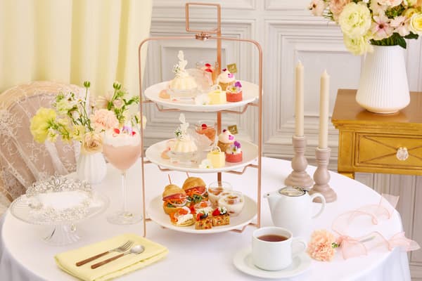 Mariée Floral Celebration Afternoon Tea three-tier stand (for 2 persons)