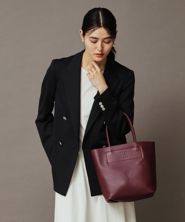 Tas Tote Kulit CESTA M dalam warna DATES