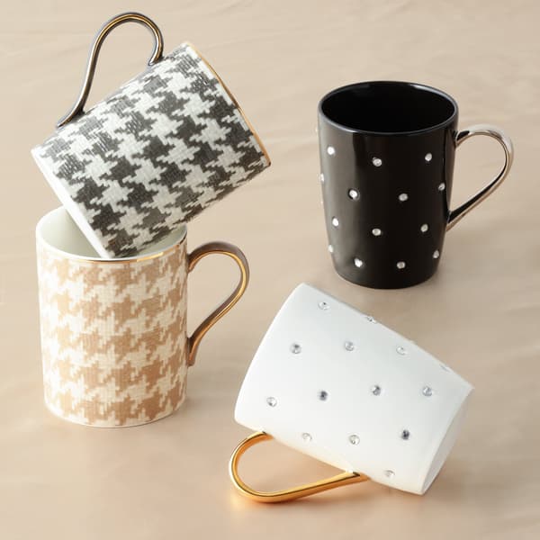 Houndstooth and bijou mug lineup