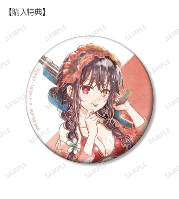 토키사키 쿠루미 Ani-Art aqua label 75mm 캔 배지 예약 특전