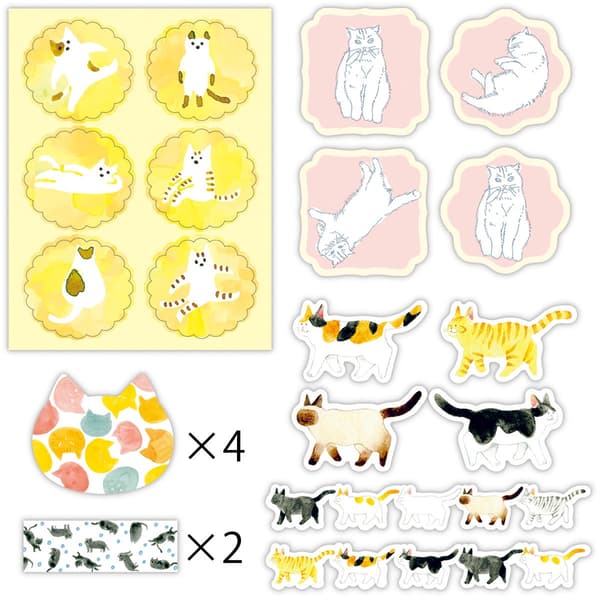 Contenido del Sticker Pack P&M・Cat