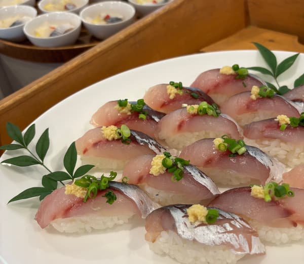 Horse mackerel nigiri