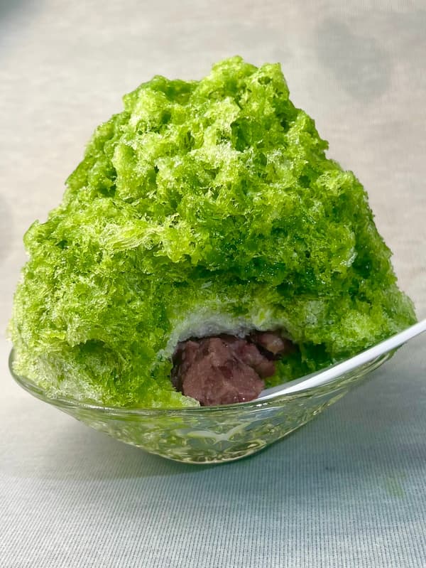 후지 천연수 빙수 말차 팥