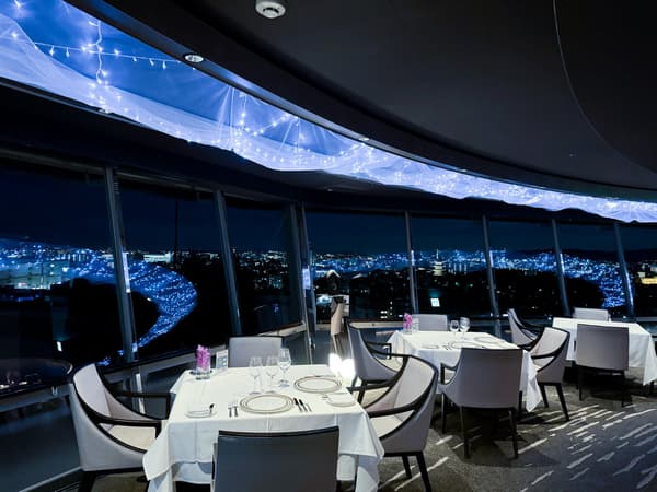 Dekorasi Tanabata di French Dining Top of Kyoto (difoto pada tahun 2025)