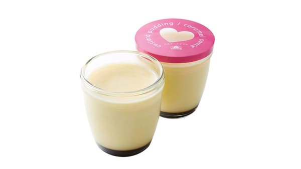 心形盖蛋奶布丁