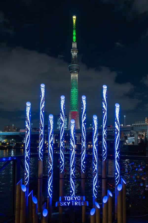 โคมไฟไม้ไผ่ที่ Sumida River Walk (2025)
