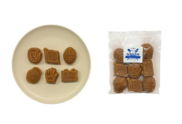Baseball-shaped castella
