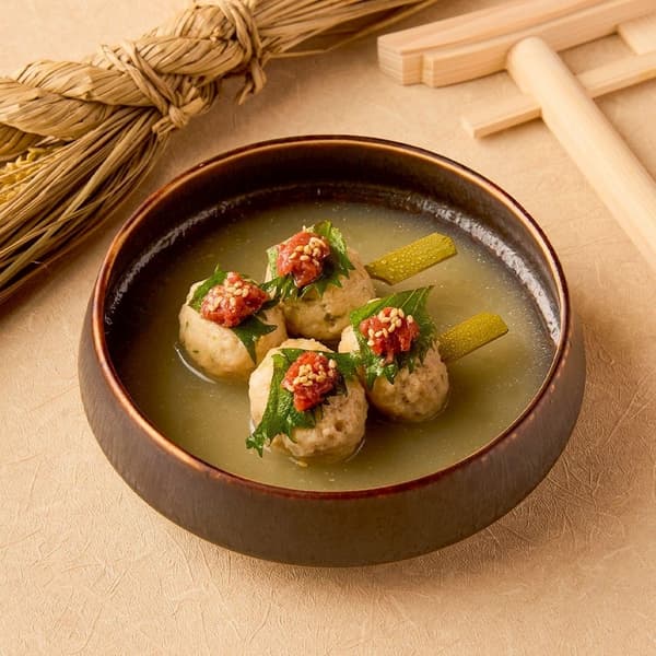 鸡汤御田 – 梅紫苏鸡肉丸串