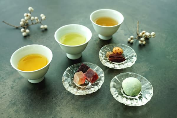 Tea sweets prepared for pairing