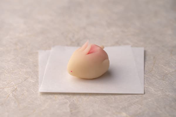 Yuki-usagi (snow rabbit) nerikiri