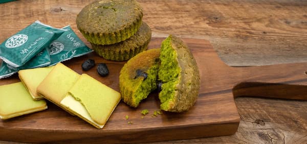 Pengembangan kue mentega matcha Kotobuki Koujyuan