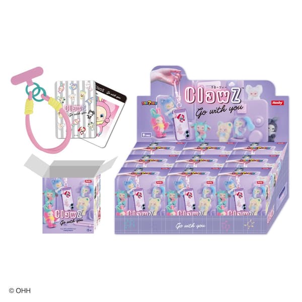Contenido del conjunto ClawZ Go with you y caja expositora