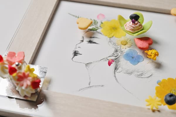 您独特的艺术品完成了。在拍摄纪念照片后，享受春季下午茶时光