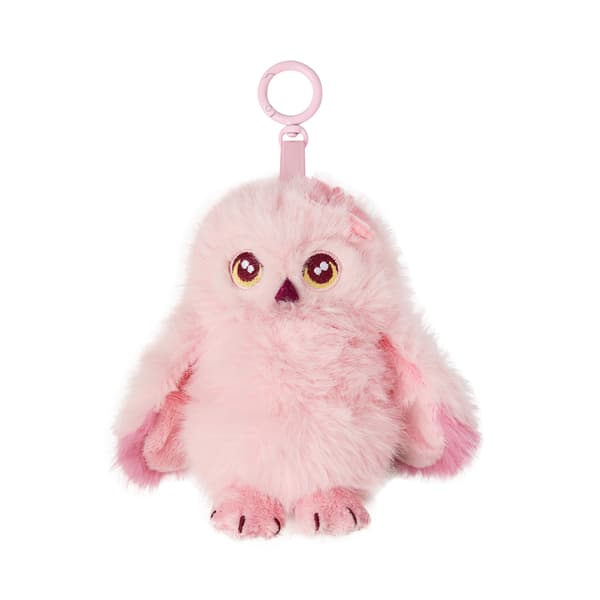 Sakura Owl Plush Keyring with Clip