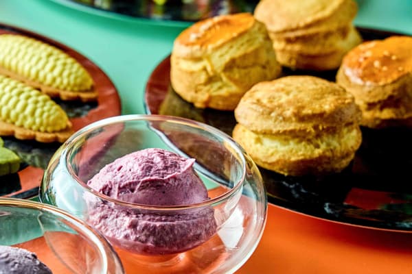 Sorbet hidangan penutup gelas