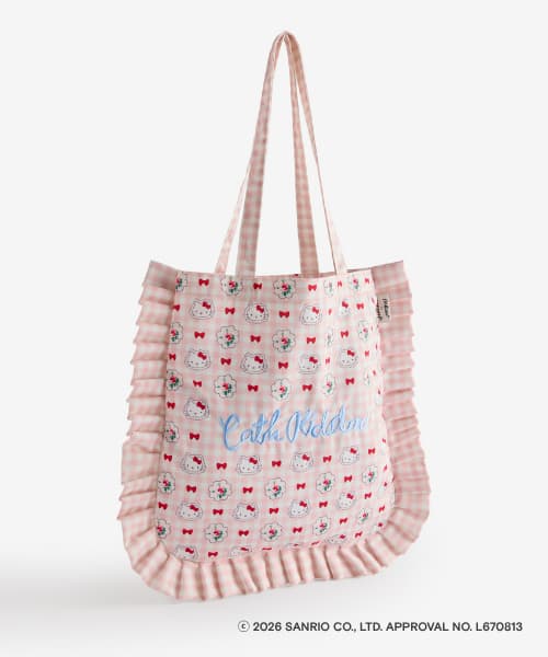 Cath Kidston × Hello Kitty 荷叶边托特包 粉色