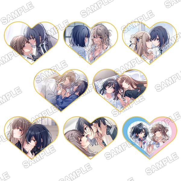 Trading mini shikishi berbentuk hati