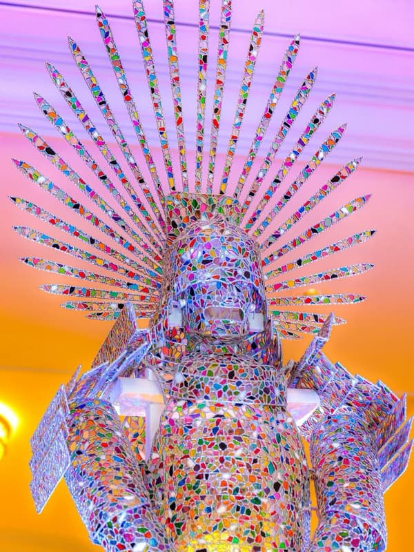 Stained-glass samurai armor 