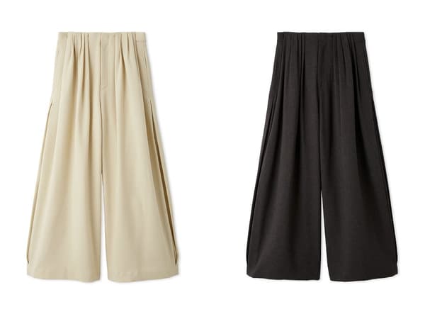 Side Tuck Wide Pants – color variations