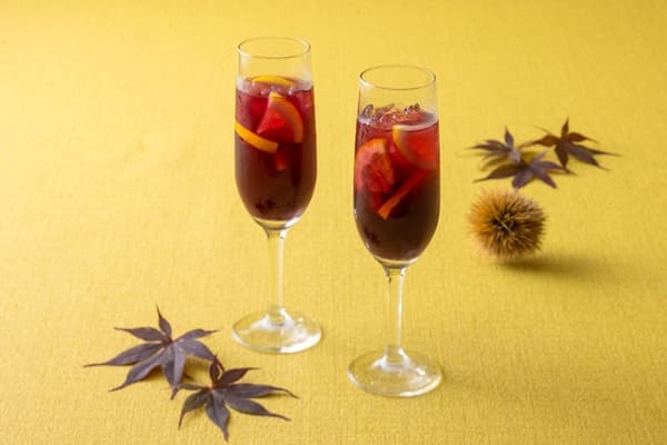 Fragrant Autumn Sangria Mocktail