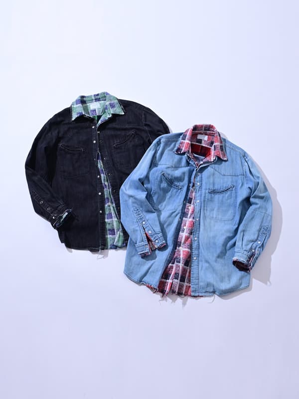 HOLLYWOOD RANCH MARKET 叠层 REMAKE 衬衫