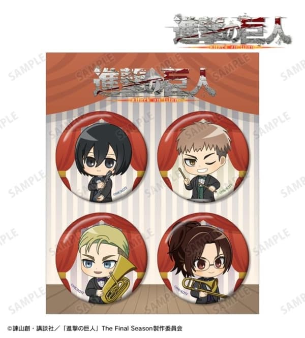 Set 4 Lencana Chibi Character Jazz Ver. (2)